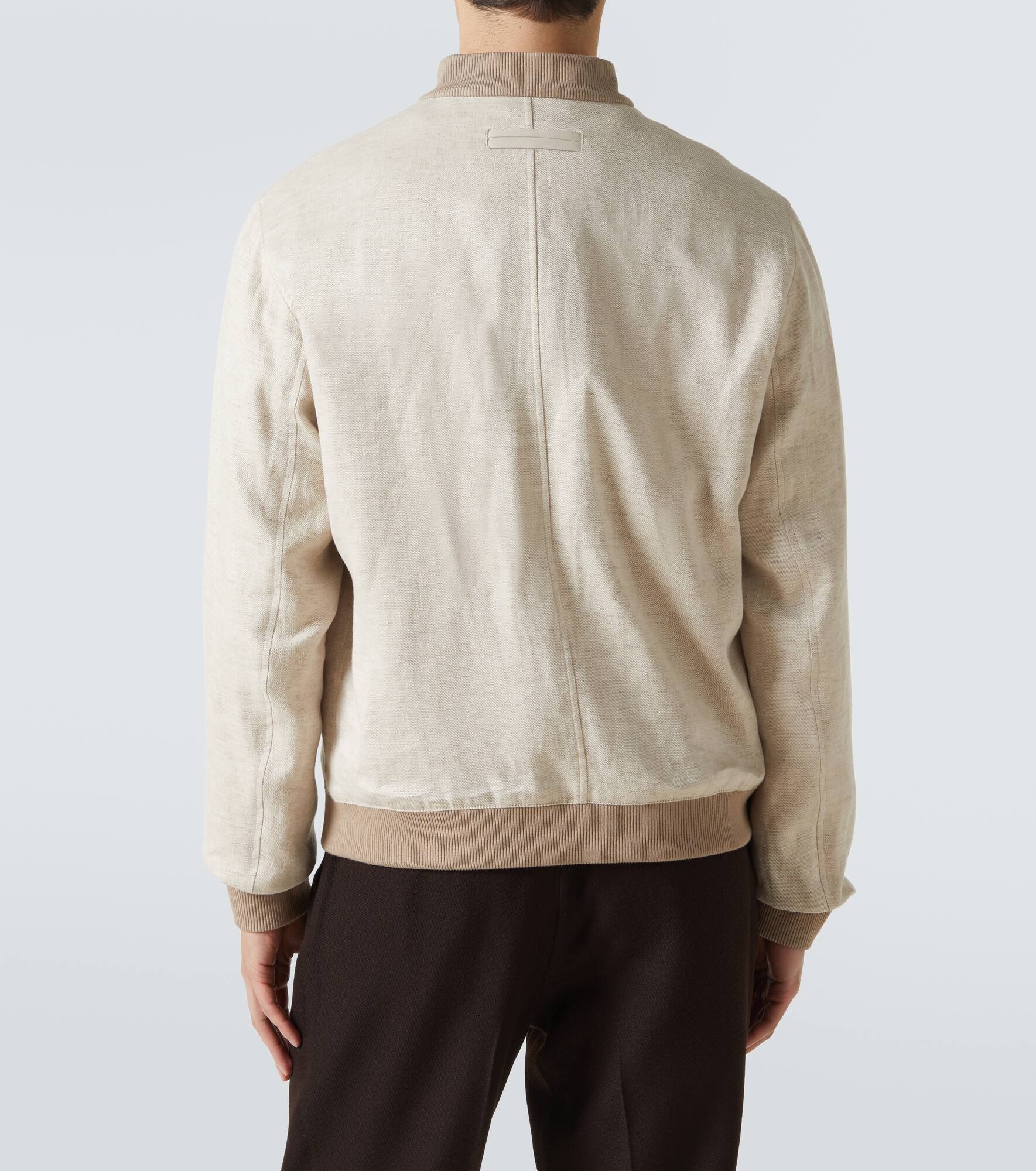 Linen bomber jacket - 4