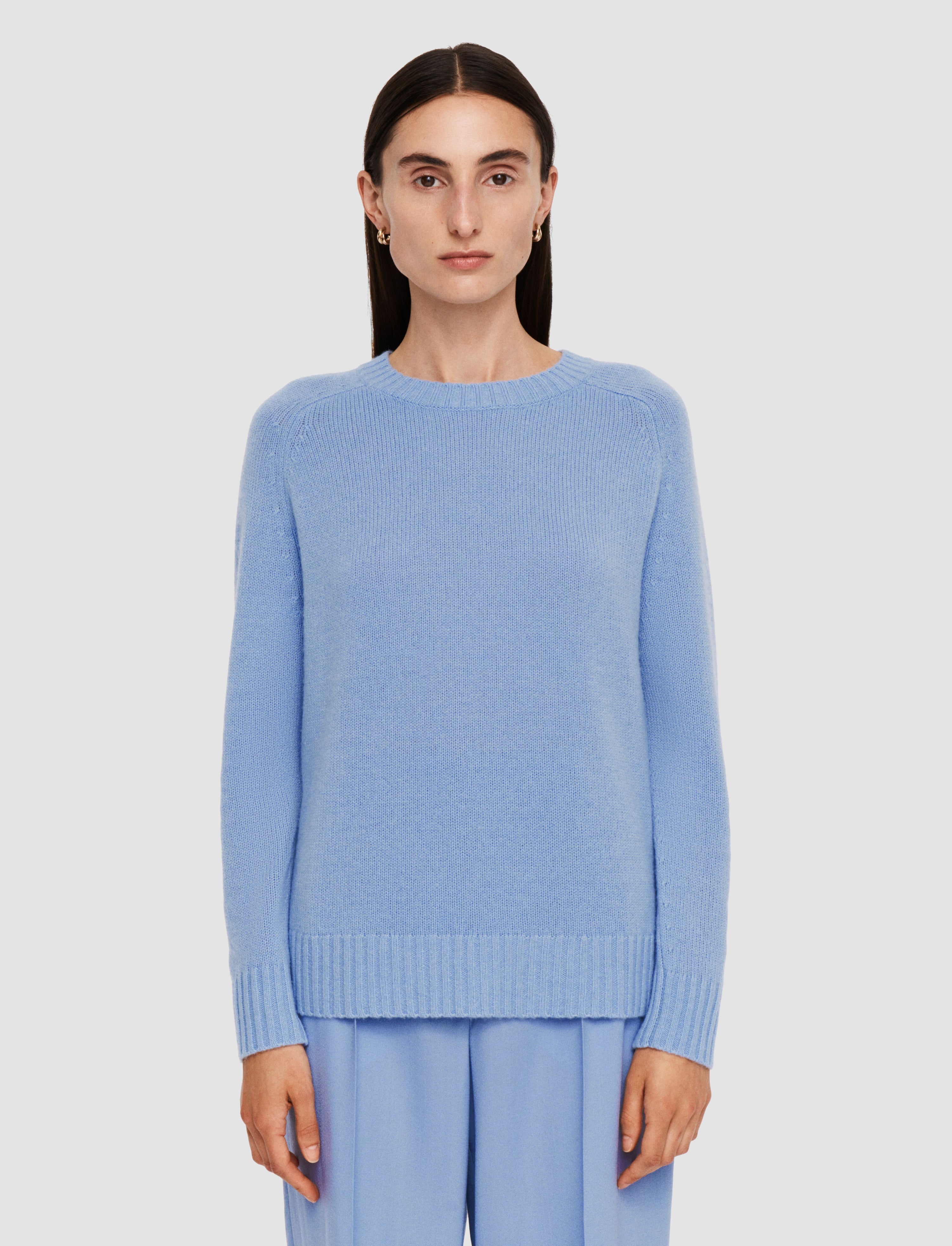 Open Cashmere Round Neck Jumper - 3