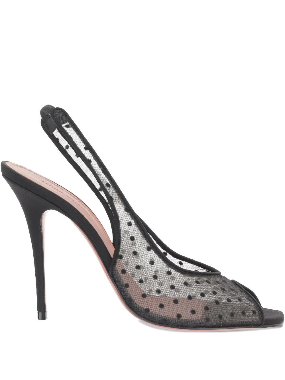 105mm Kristina polka-dot slingback pumps - 1