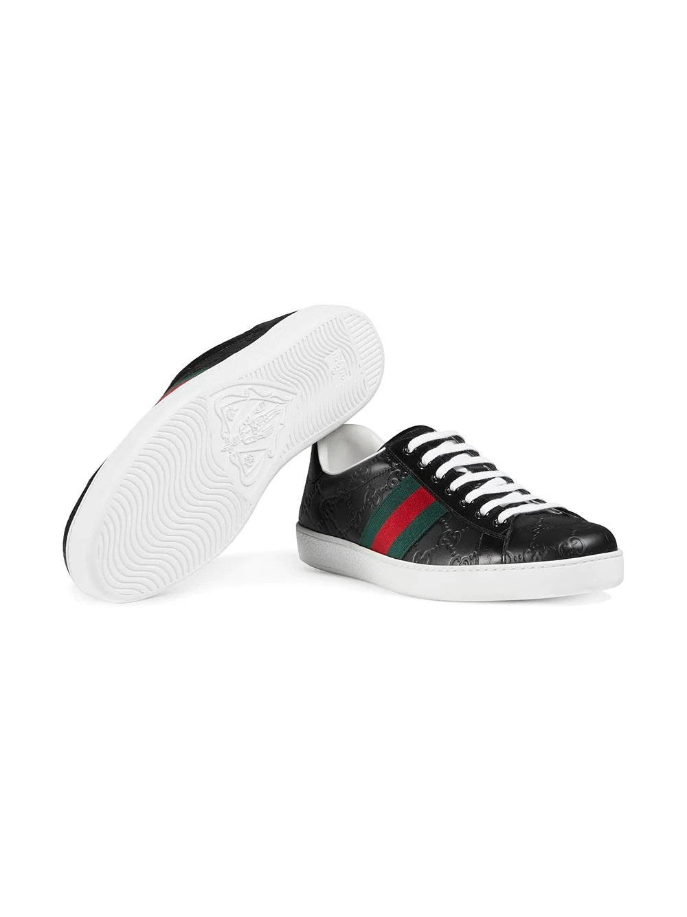 Ace Gucci Signature low-top sneaker - 3