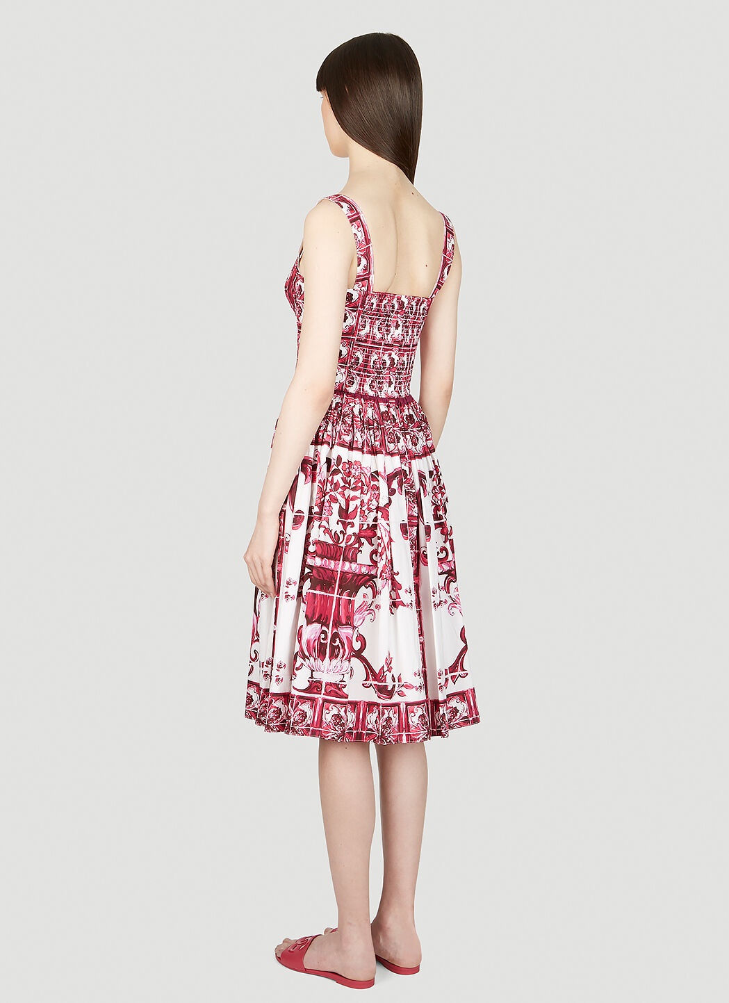 Majolica Print Dress - 4