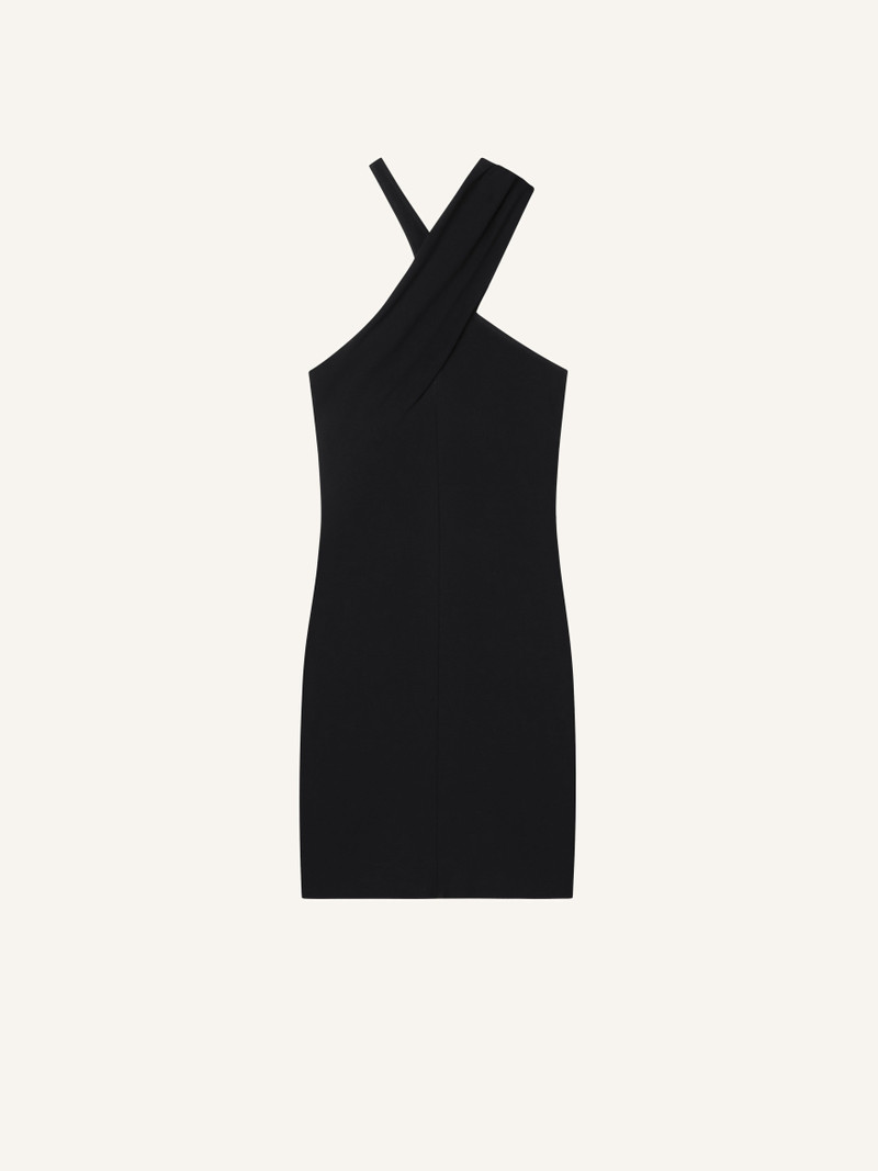CRISS CROSS MINI JERSEY DRESS 1