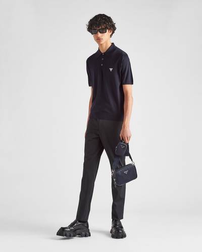 Prada Superfine wool polo shirt outlook