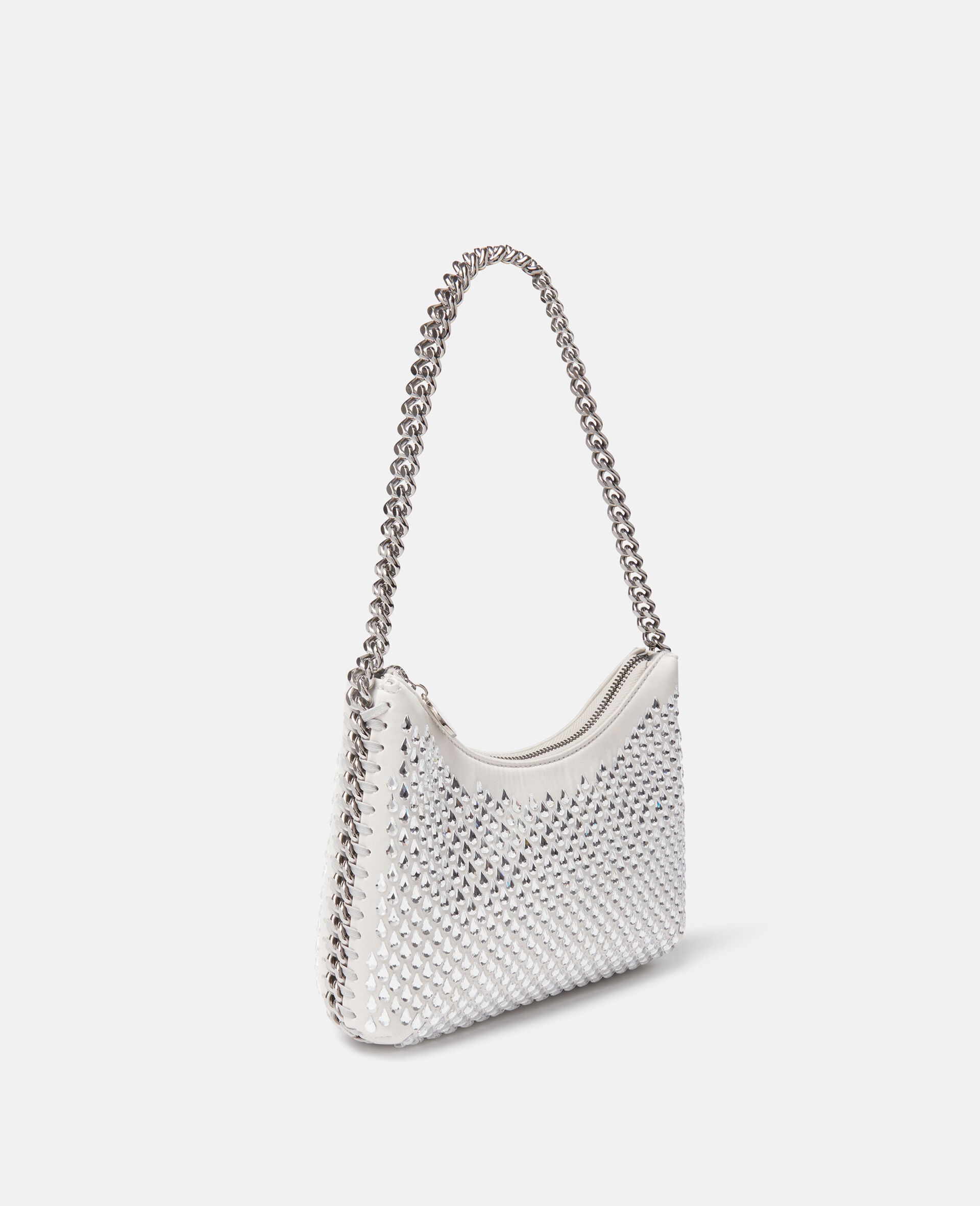 Falabella Crystal Mesh Mini Zipped Shoulder Bag - 3