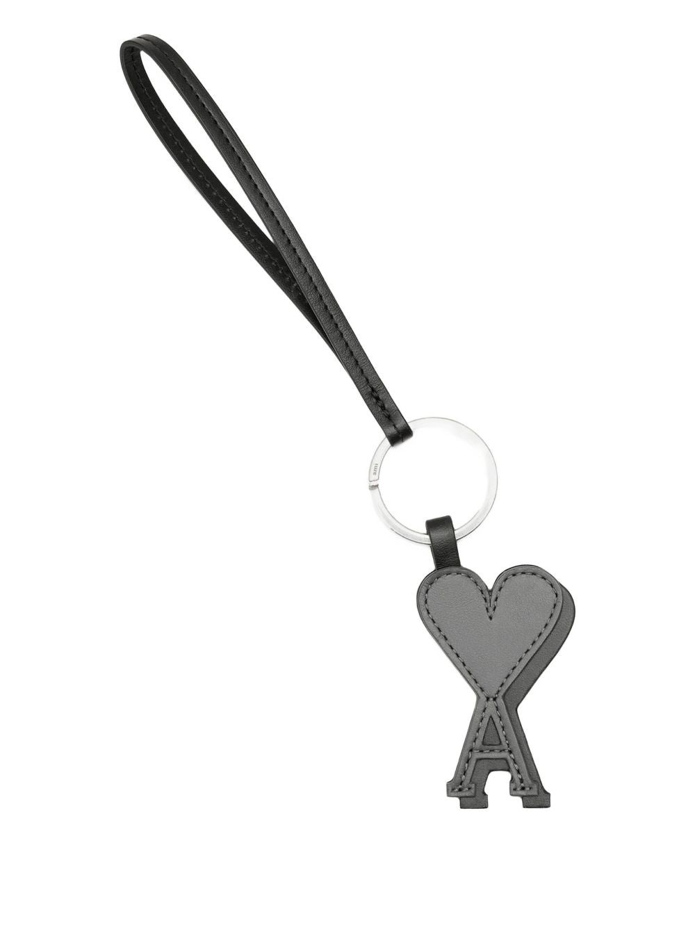 Ami Paris Women Leather Logo Keychain - 1