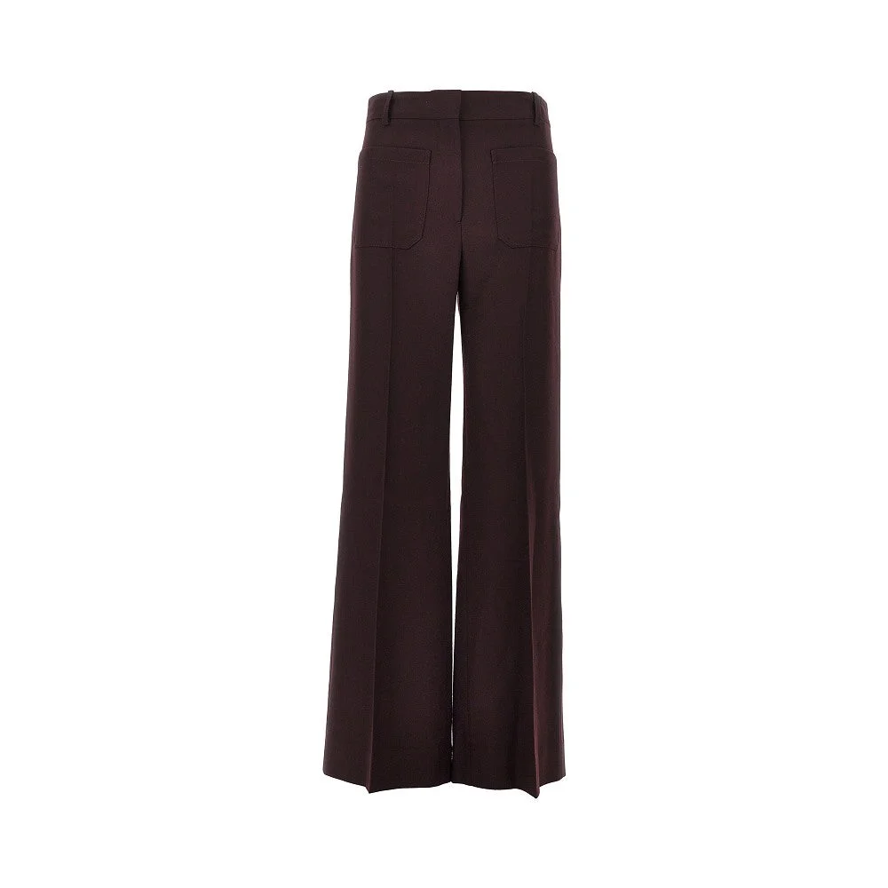 'ALINA' WOOL FLANNEL PANTS - 1