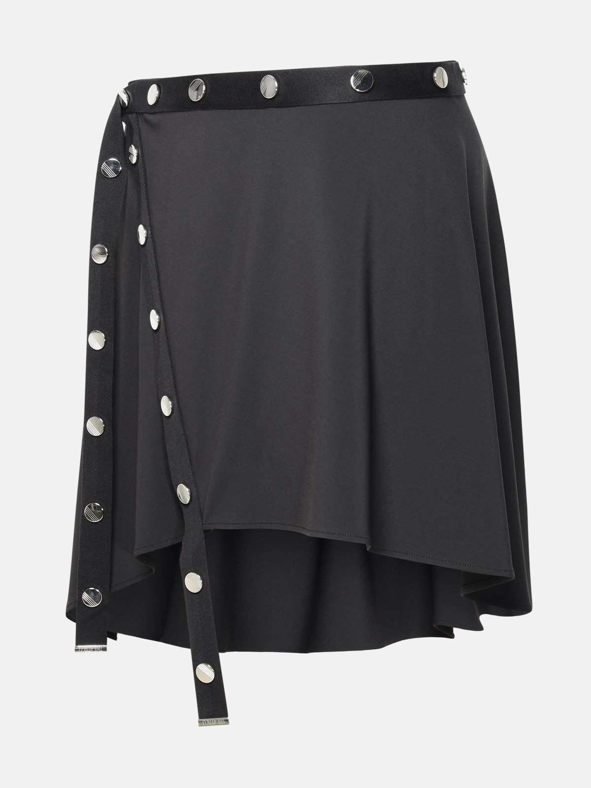 MINI SKIRT IN BLACK ACETATE BLEND - 2
