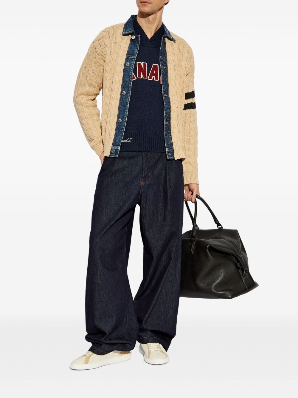 logo-embroidered jumper - 2