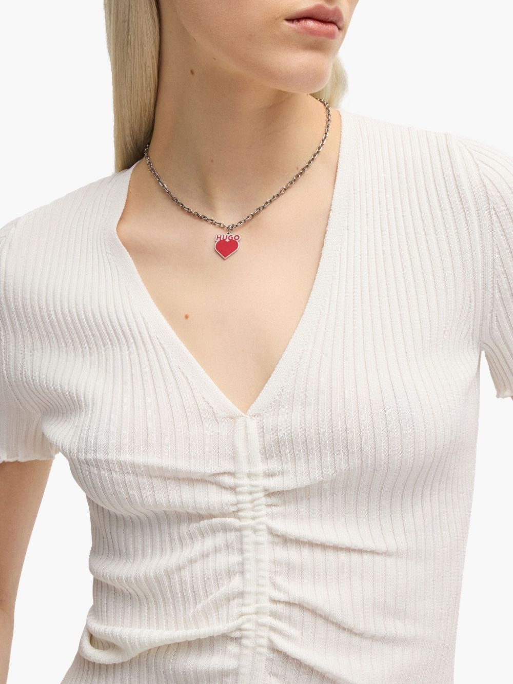 ribbed-knit T-Shirt - 4