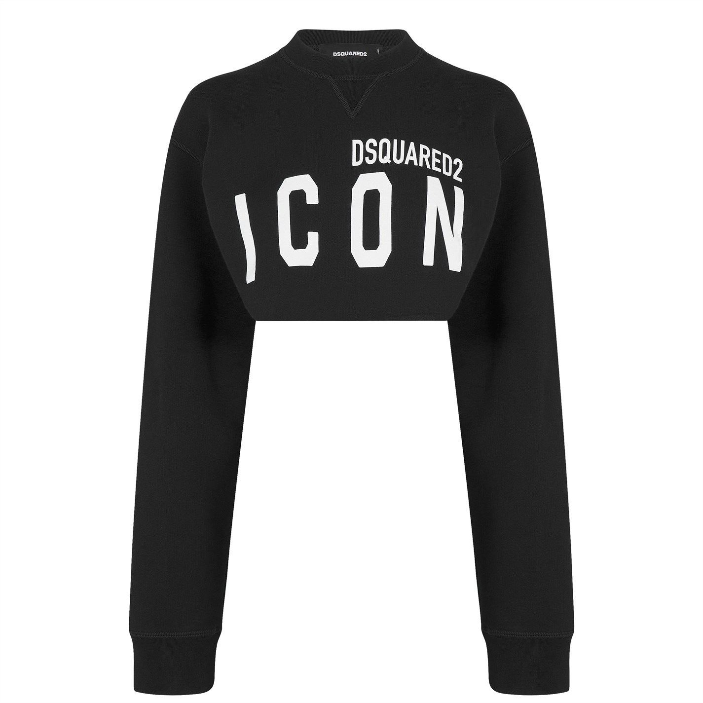 CROPPED ICON PRINT SWEATSHIRT - 1