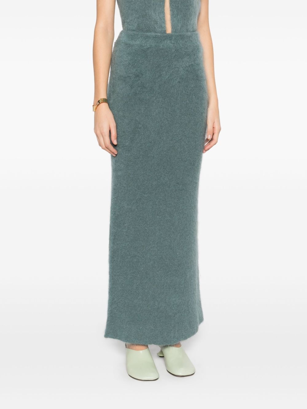 brushed maxi skirt - 3