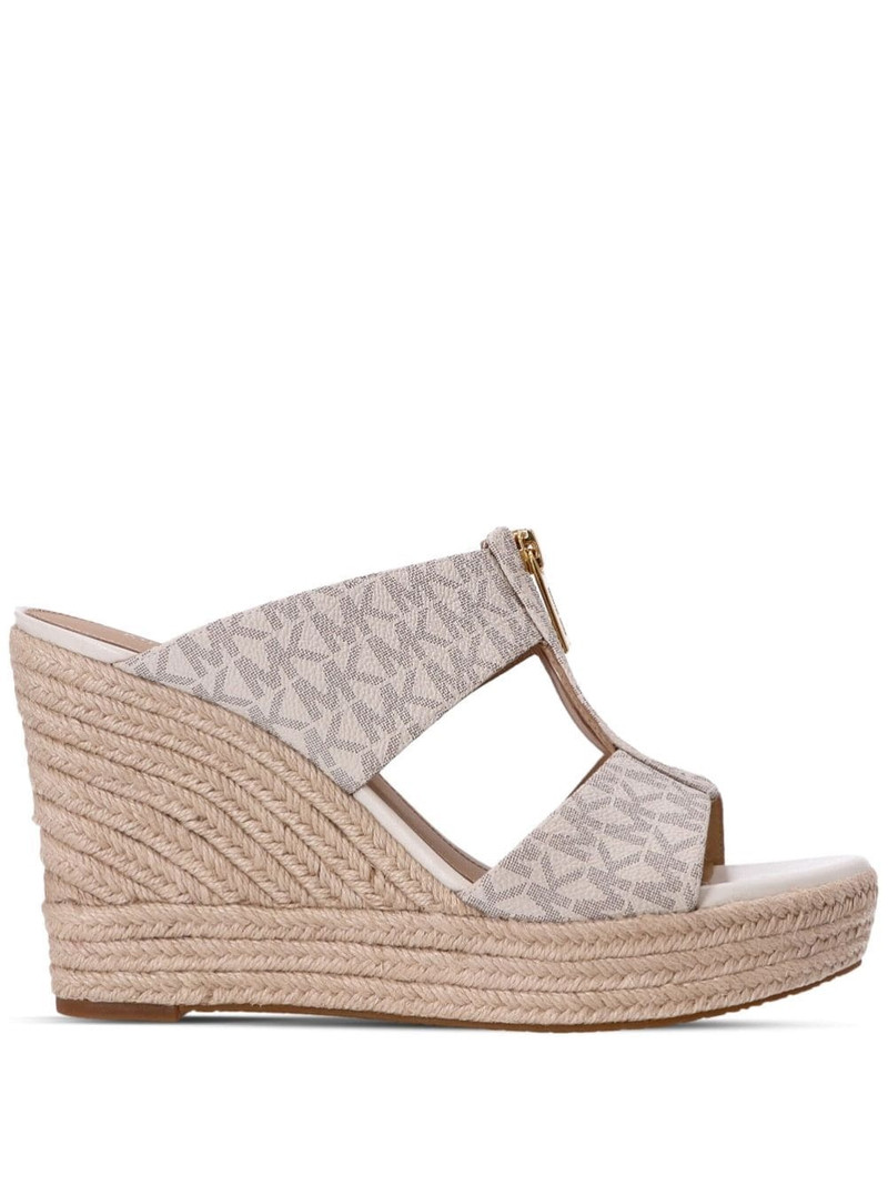 Bradley leather wedge mules 1
