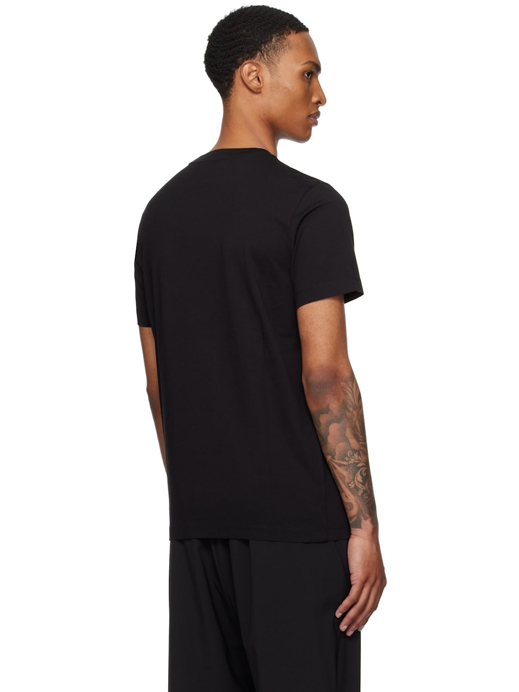 Three-Pack Multicolor Logo Patch Cotton T-shirts - 3