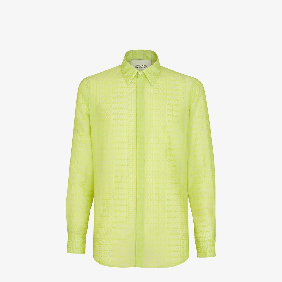Regular-fit shirt with Italian-style collar. Concealed closure with buttons. Part of the Fendi by Ma - 1