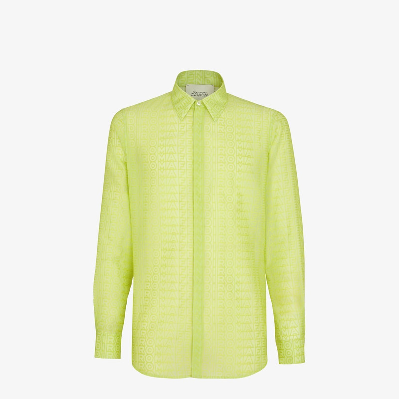 Regular-fit shirt with Italian-style collar. Concealed closure with buttons. Part of the Fendi by Ma 1