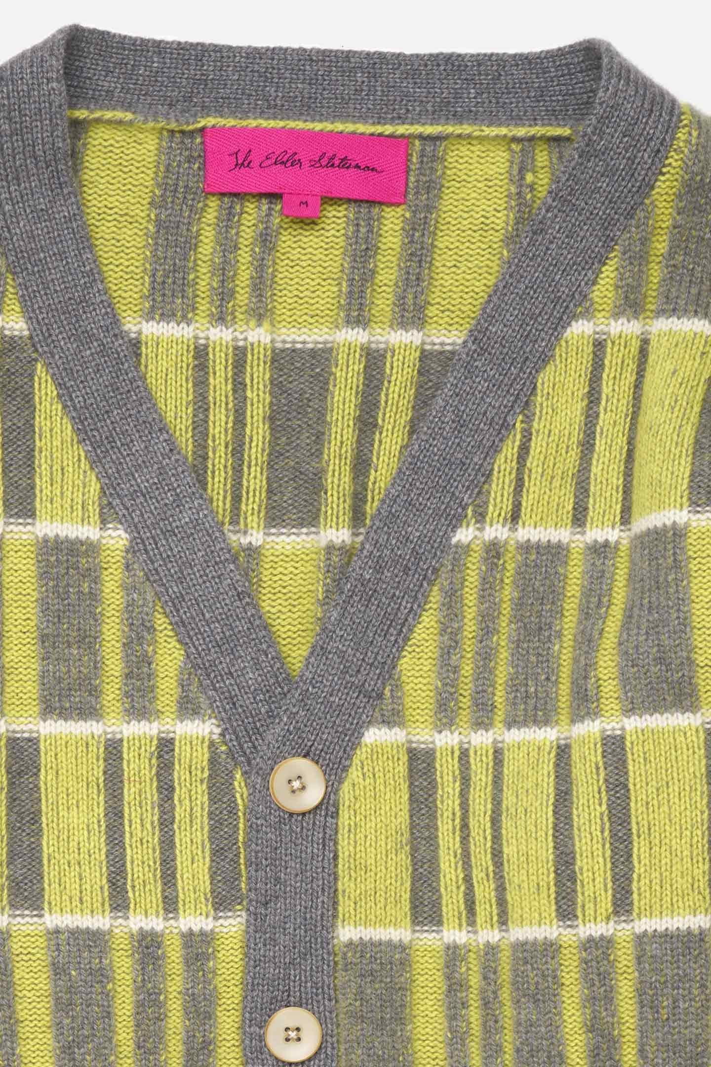VARIEGATED PLAID CARDIGAN - 2