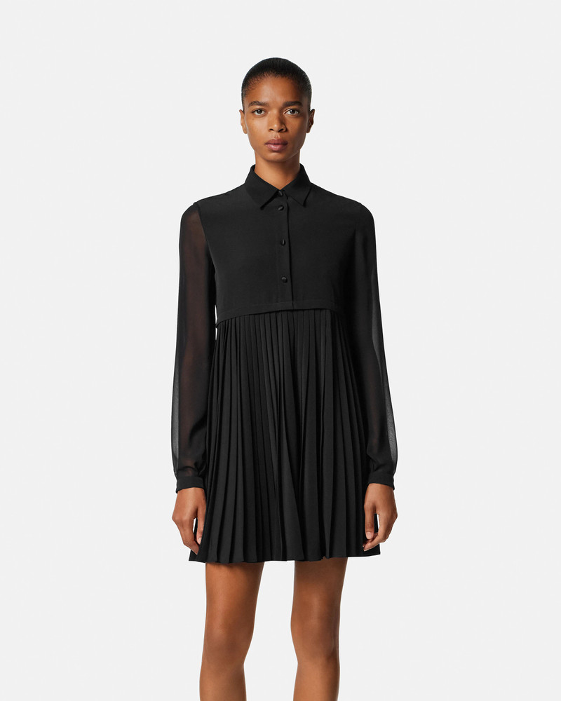 Crêpe de Chine Lavallière Mini Dress 4