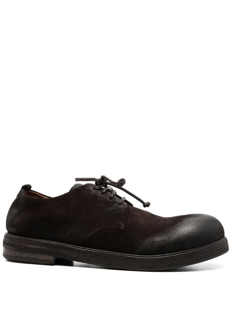 lace-up suede Oxford shoes - 1