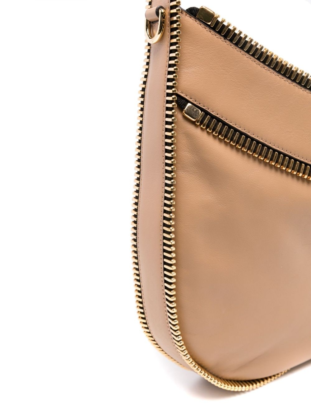 logo-lettering shoulder bag - 4