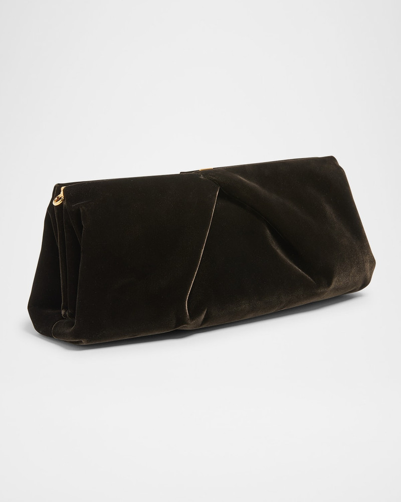 Dries Van Noten Velvety Viscose Clutch Bag outlook