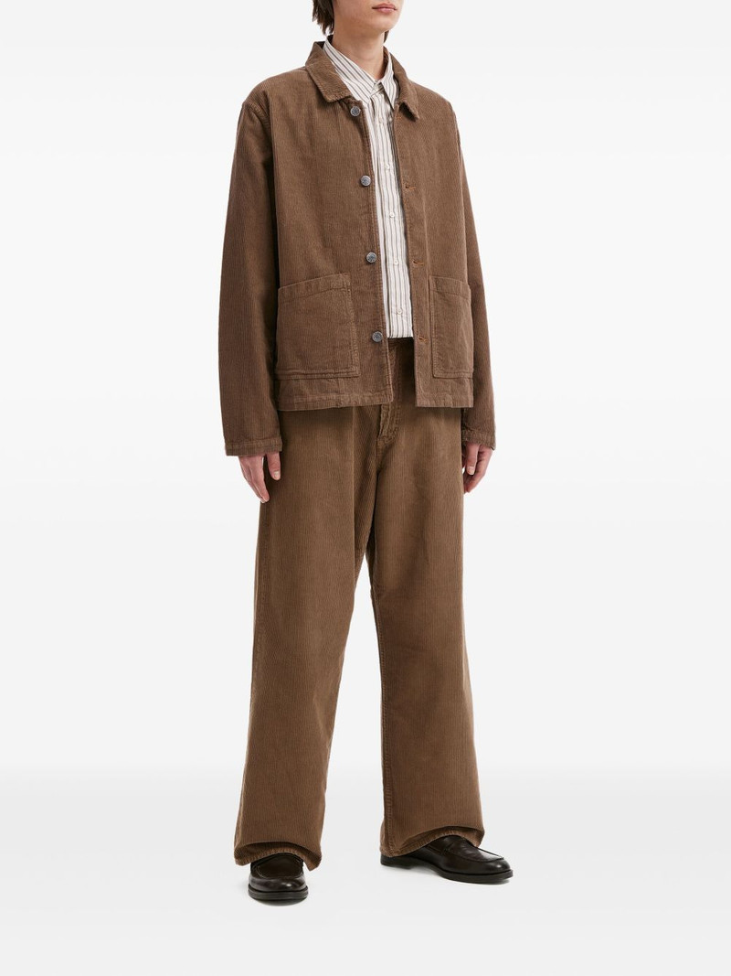 SUNFLOWER pocket corduroy-texture overshirt outlook