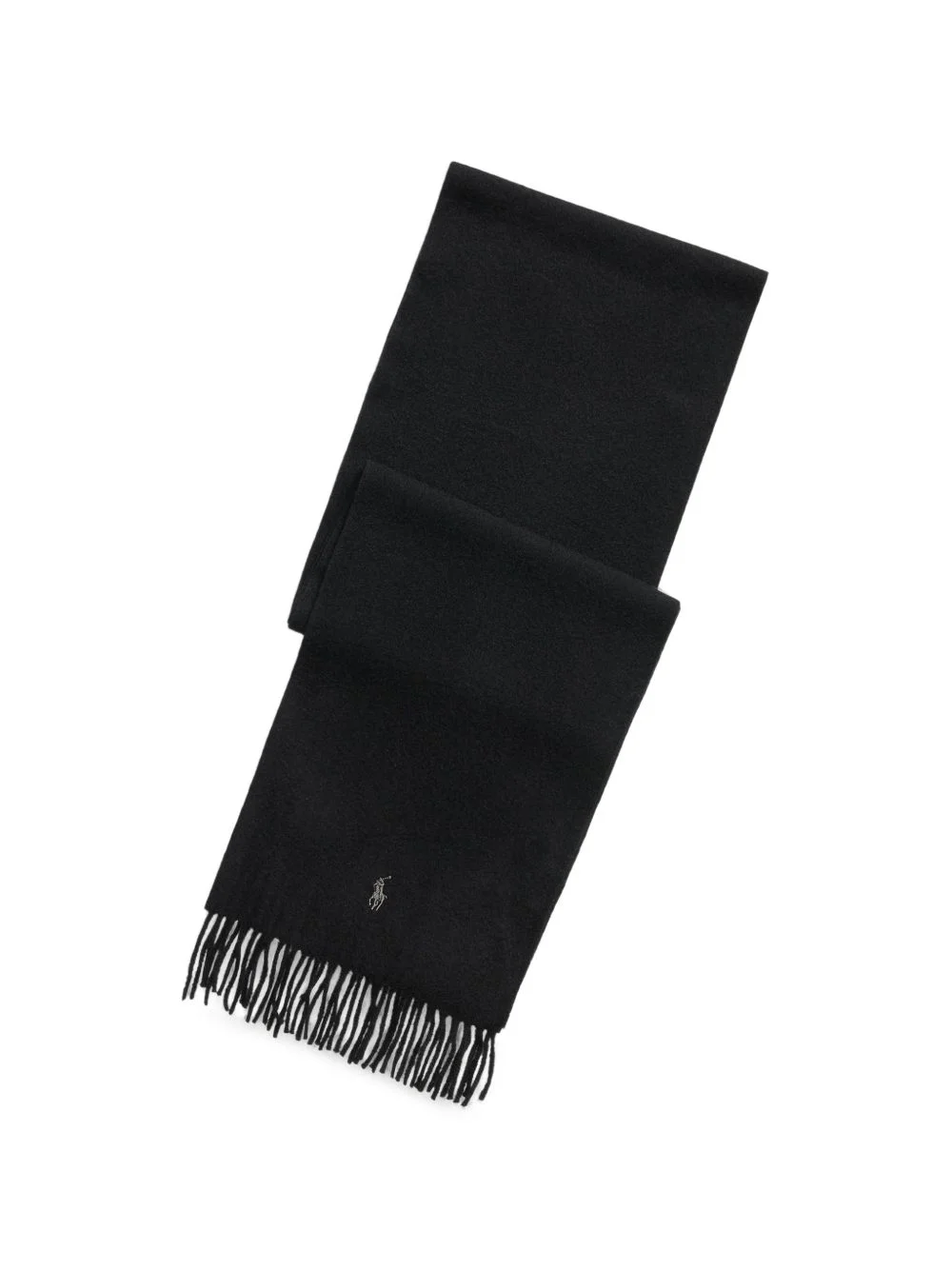 fringed-edge cashmere scarf - 1