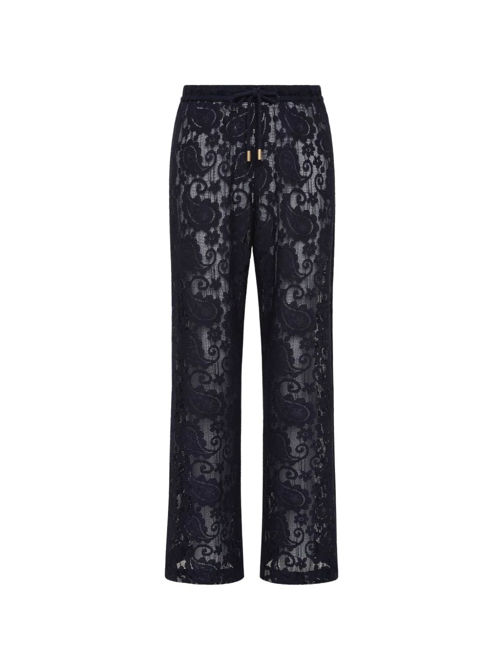 lace drawstring trousers - 1