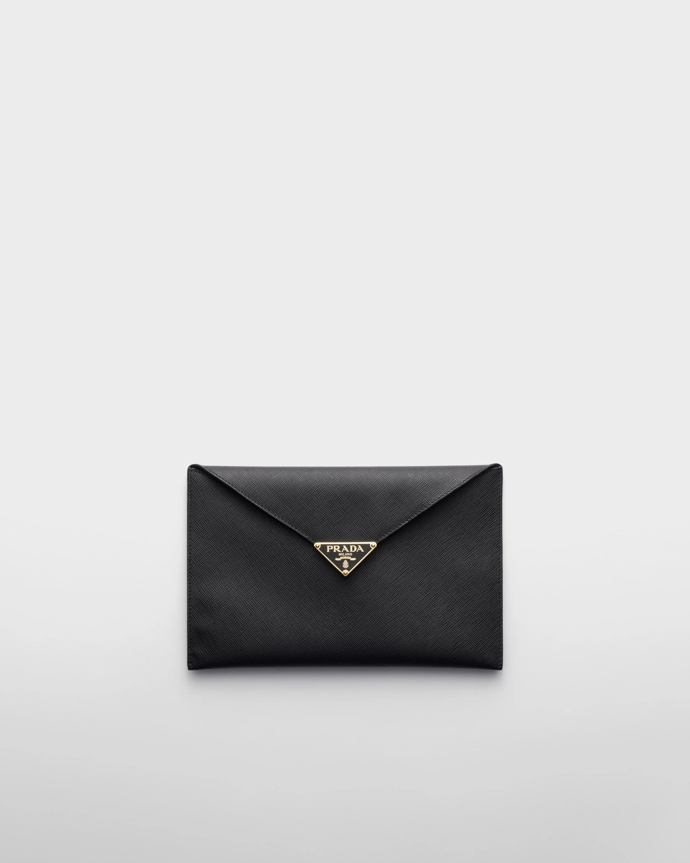Saffiano leather envelope clutch - 1