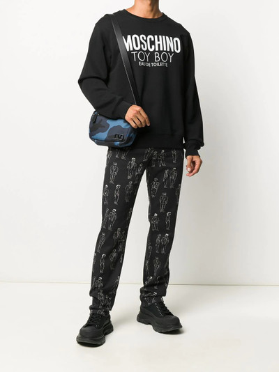 Moschino character pattern jeans outlook