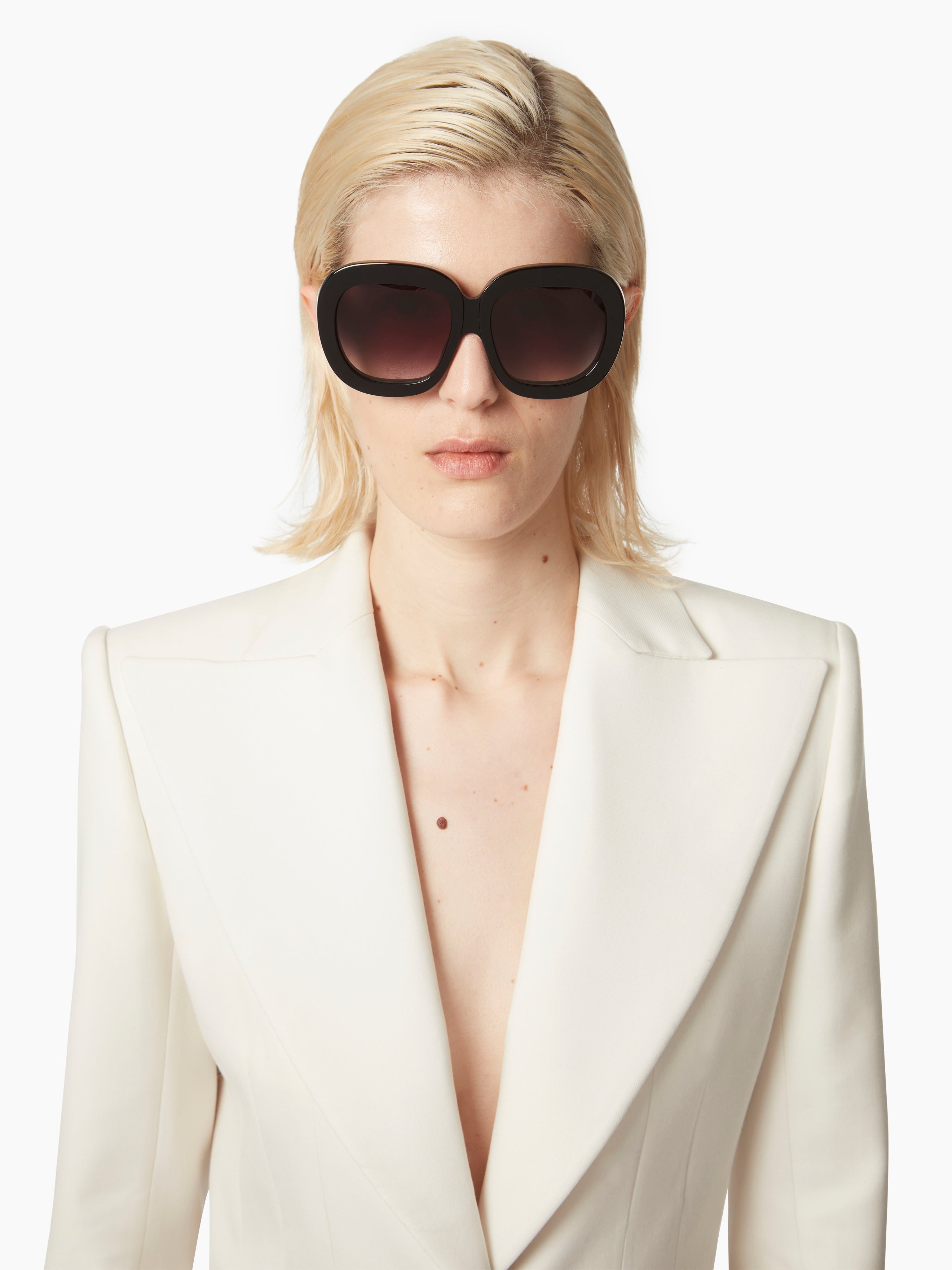 WAVES ROUND BLACK SUNGLASSES - 9