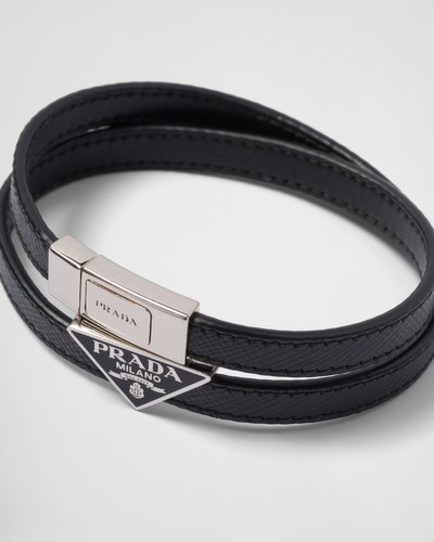 Prada Saffiano Leather Bracelet outlook