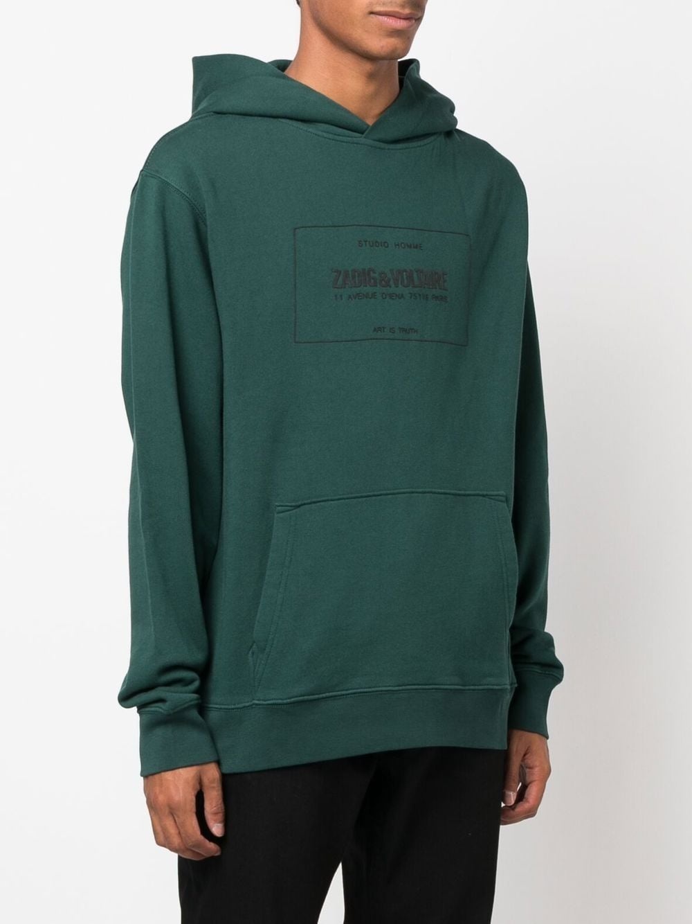 logo-print hoodie - 3