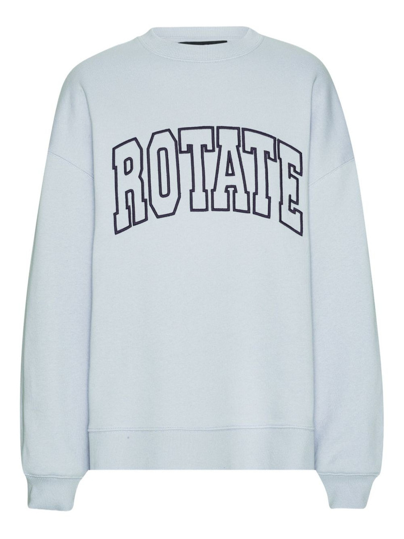 embroidered-logo sweatshirt 1