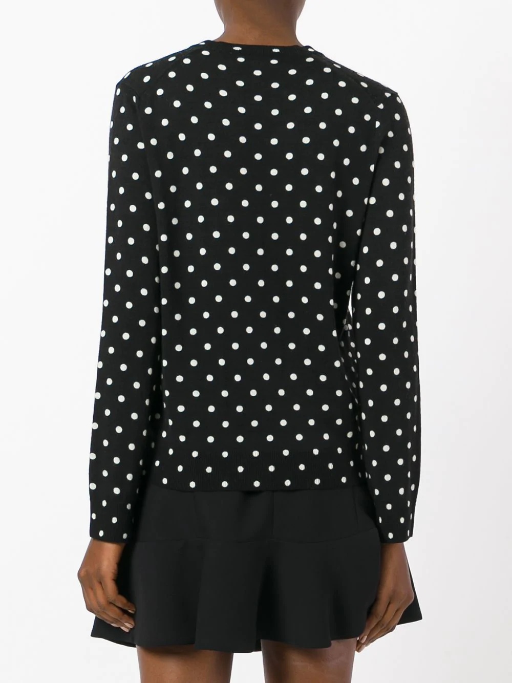 polka dot knitted sweater - 4