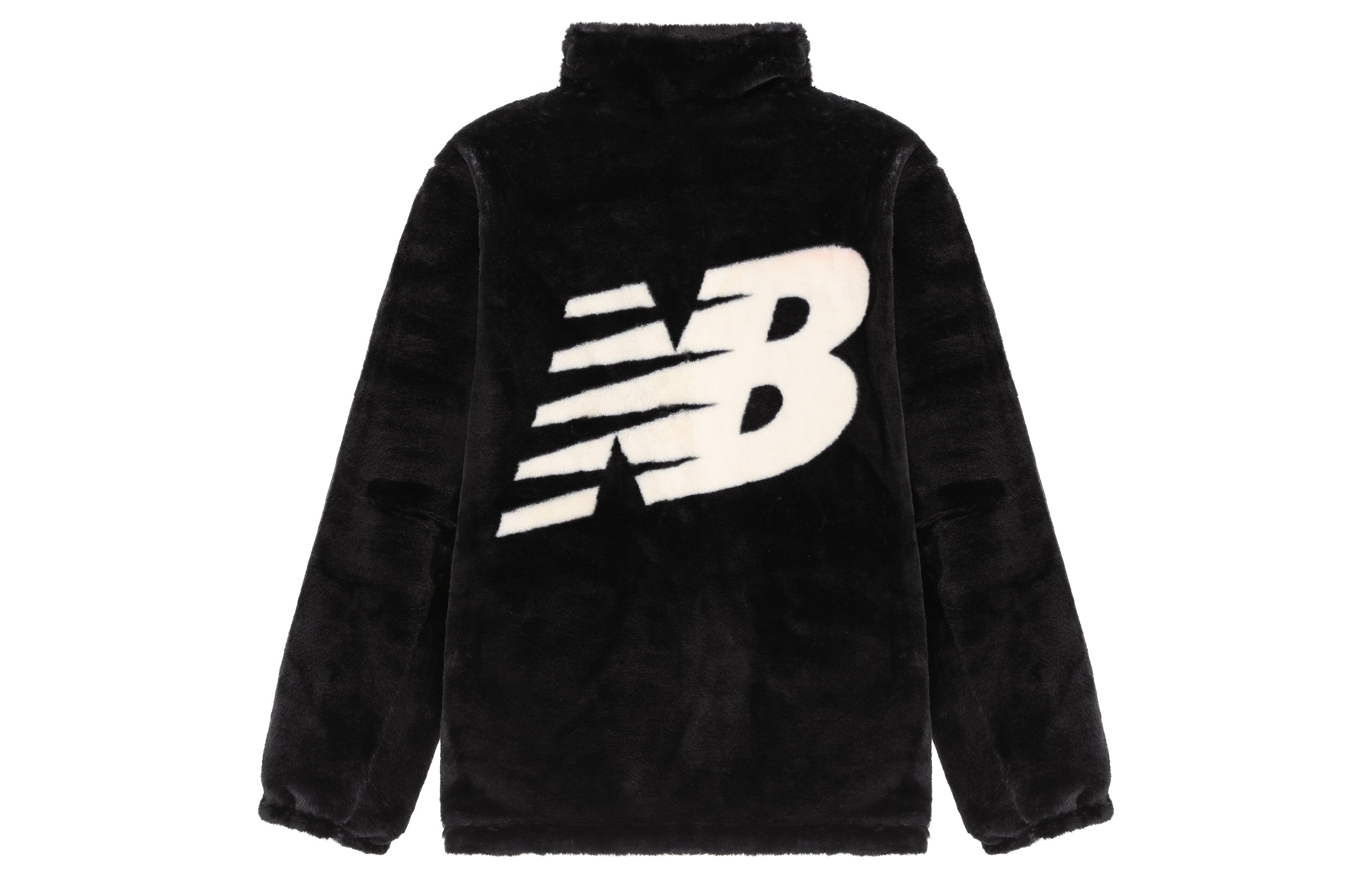 New Balance Logo Windbreaker Jacket 'Black White' 6DC43783-BK - 4