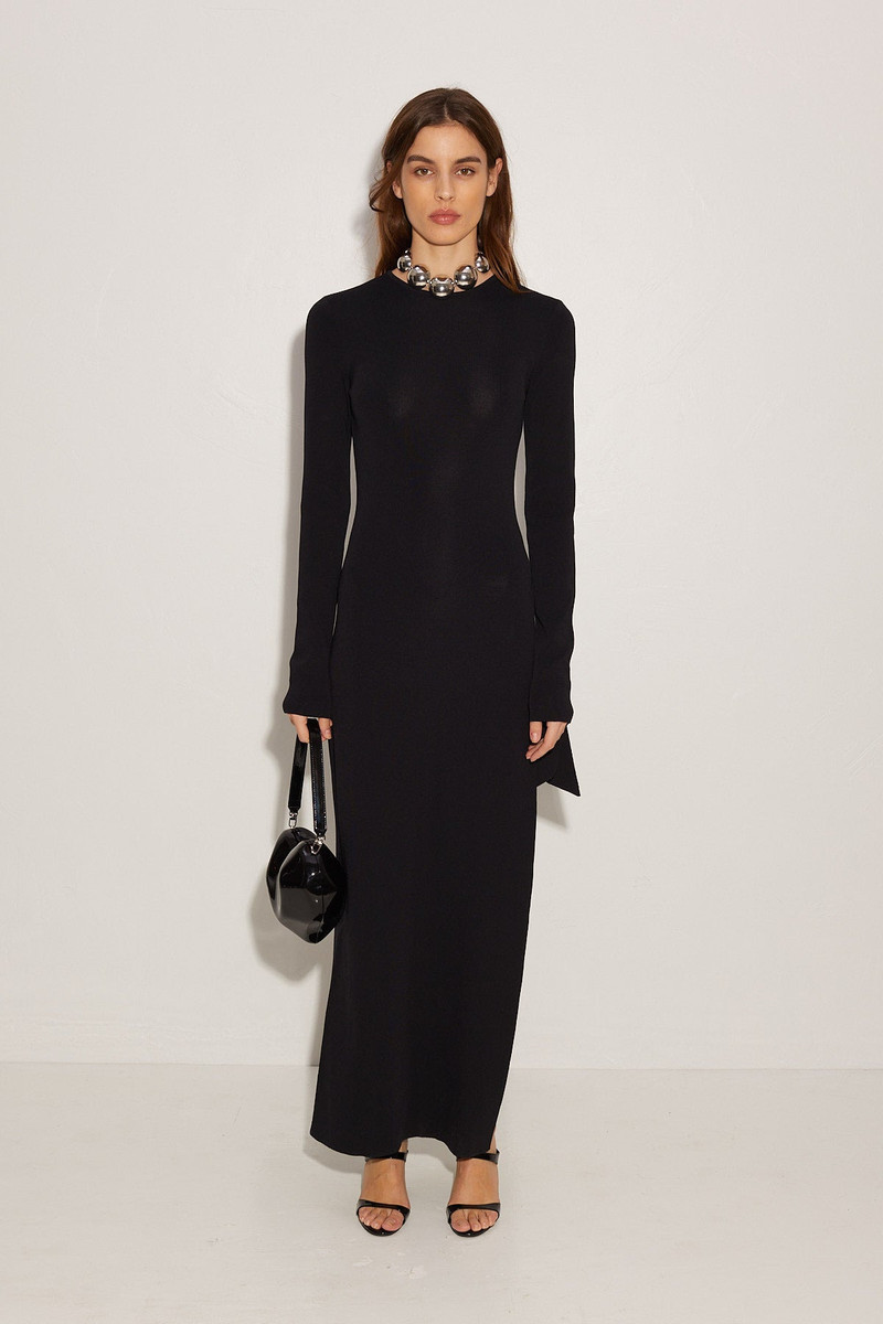 Knits By Long Sleeve Junjo Dress In Black 1