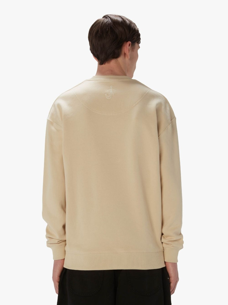 SWEATSHIRT WITH FLOCKED FLOWER 3