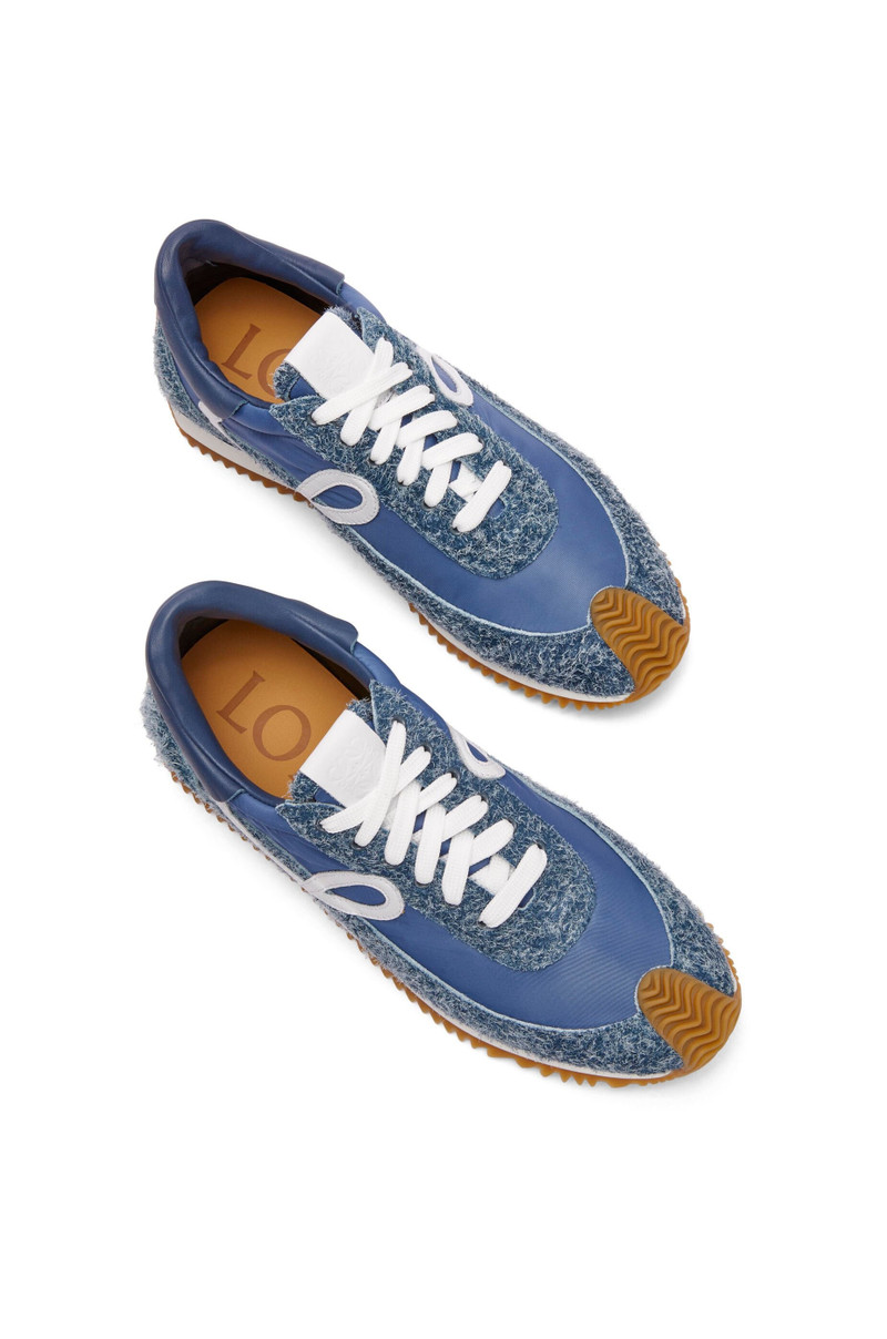 Flow Runner in nylon and brushed suede 4