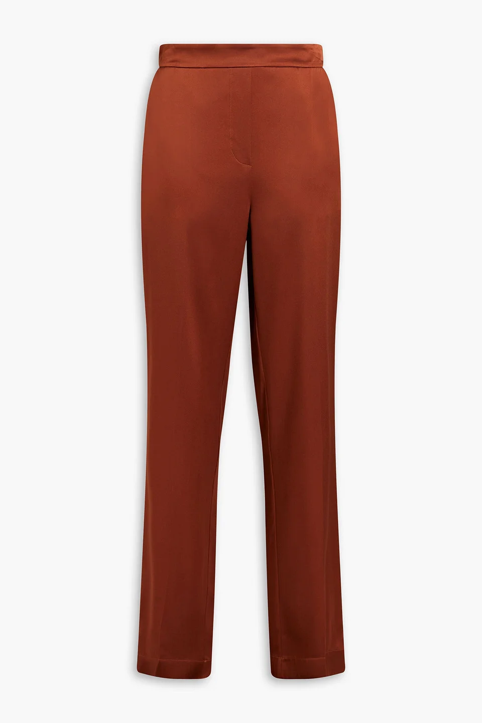 Tova silk-satin straight-leg pants - 1