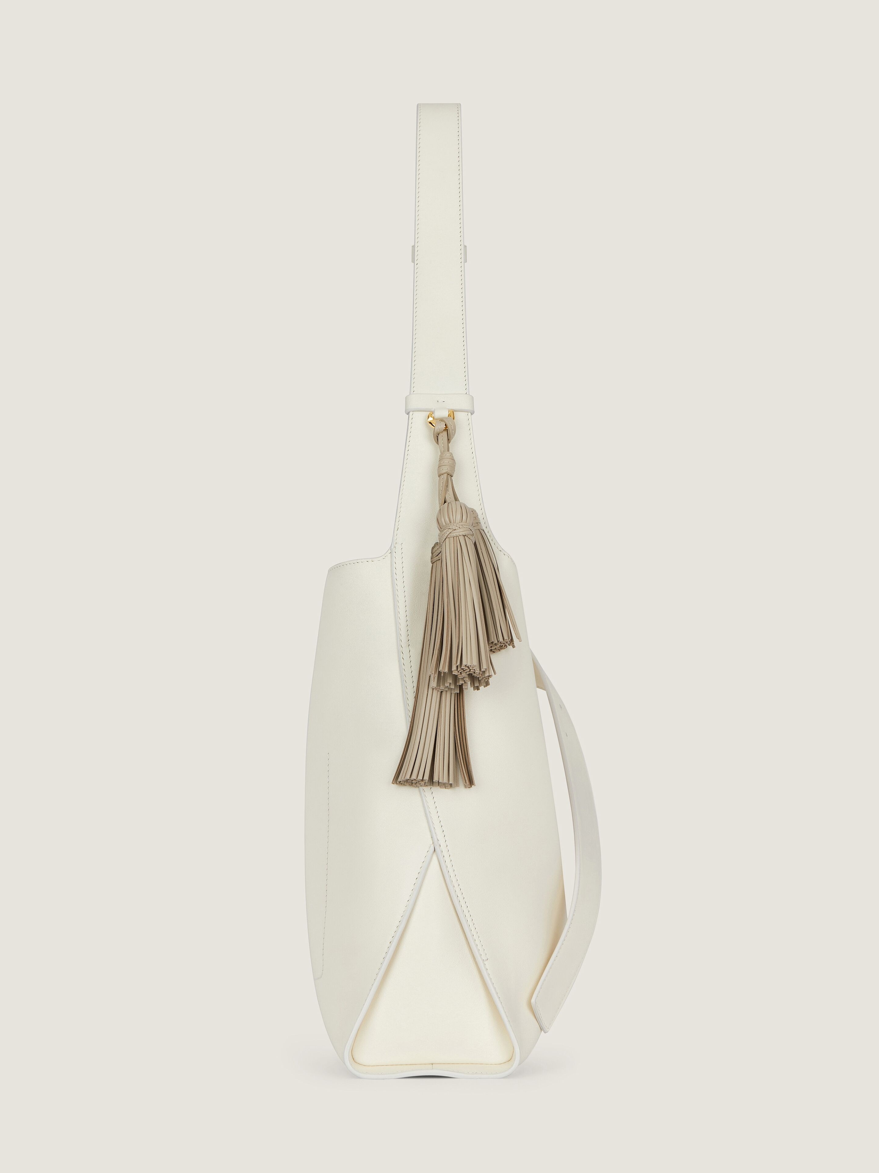 MEDIUM BELTED HOBO BAG IN LEATHER - 2