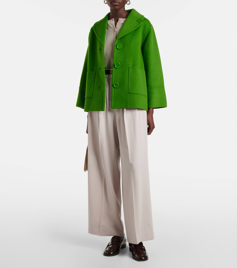 'S Max Mara Nichols 모직 와이드 다리 바지 outlook