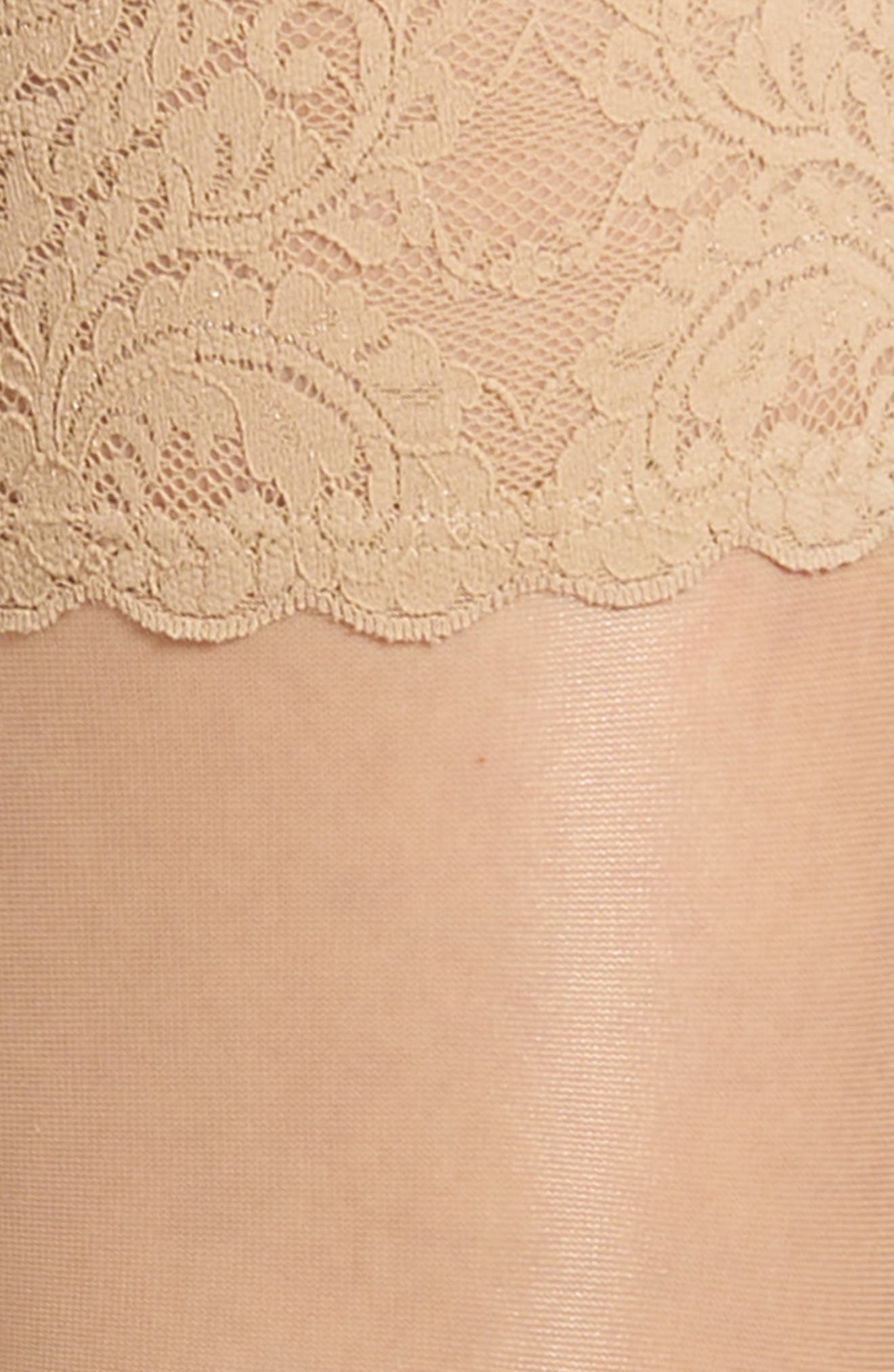 Wolford Satin Touch 20 Stay-Up Stockings in Cosmetic at Nordstrom - 3
