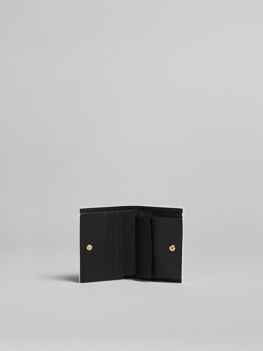 BLACK SAFFIANO LEATHER BI-FOLD WALLET WITH STUDS - 2