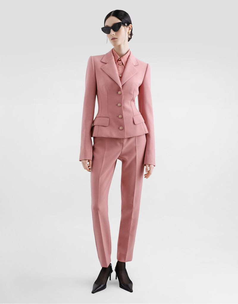 Dolce & Gabbana Single-breasted wool crepe Dolce jacket outlook