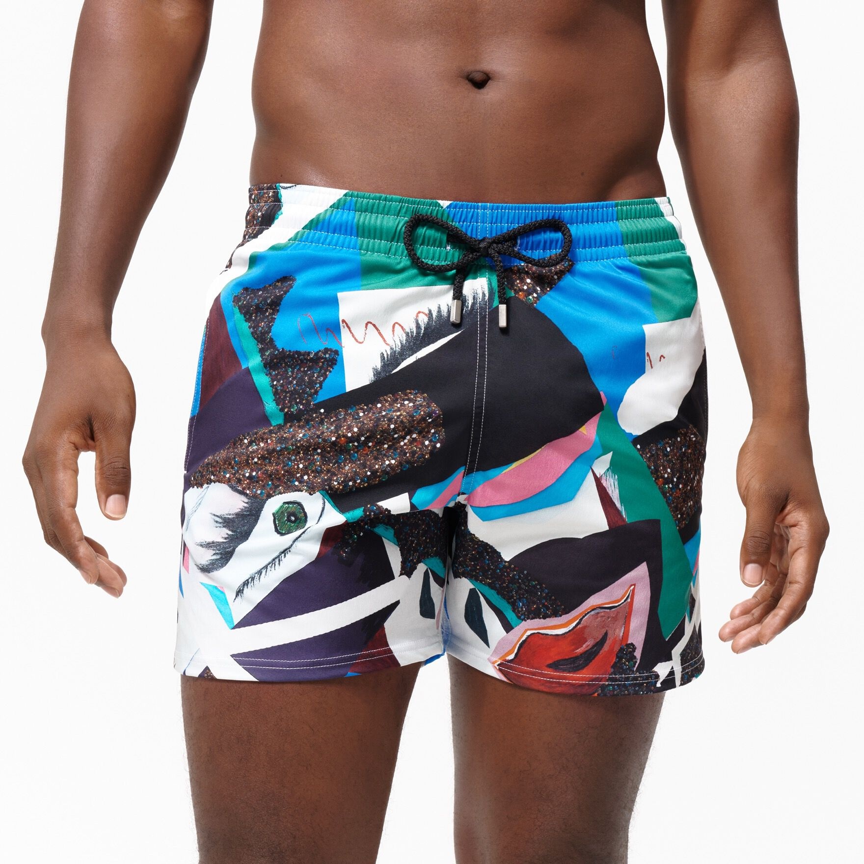 Men Stretch Swim Trunks Séduction - Vilebrequin x Deux Femmes Noires - 4