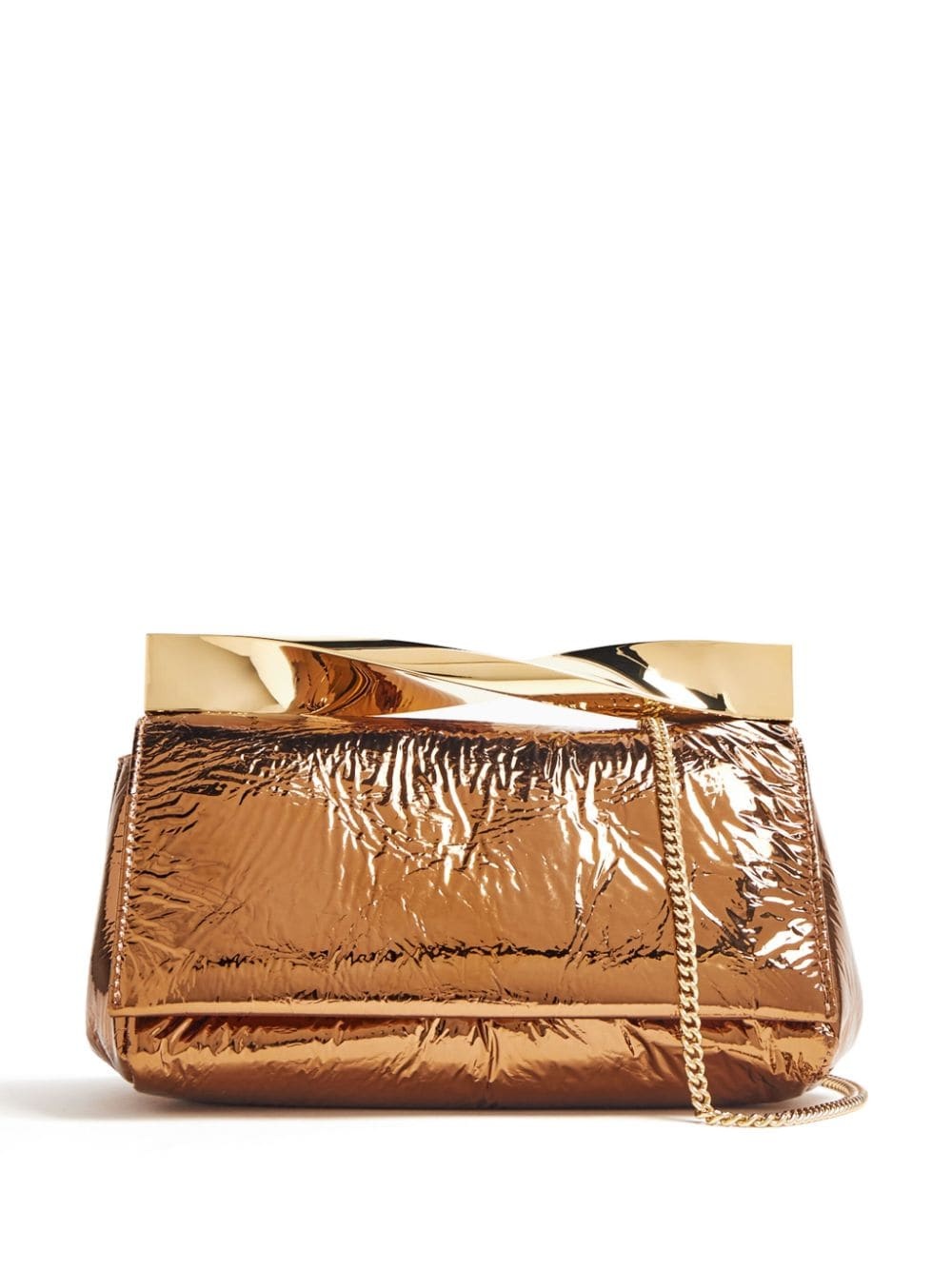 mini Twist leather clutch bag - 1