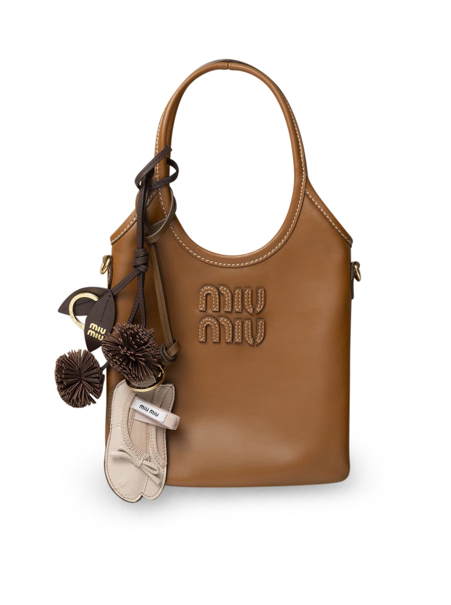 TRICK MIU BALLET LEATHER KEY RING - 2