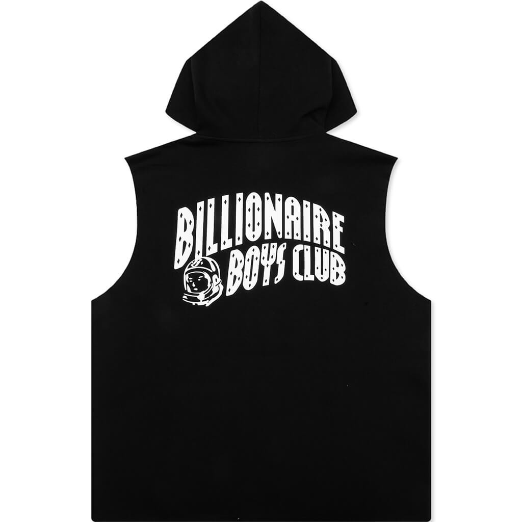 SPACE SLEEVELESS HOODIE - BLACK - 2