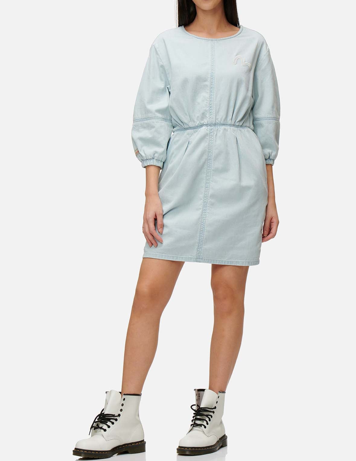 Daicock Insert Denim Dress - 4