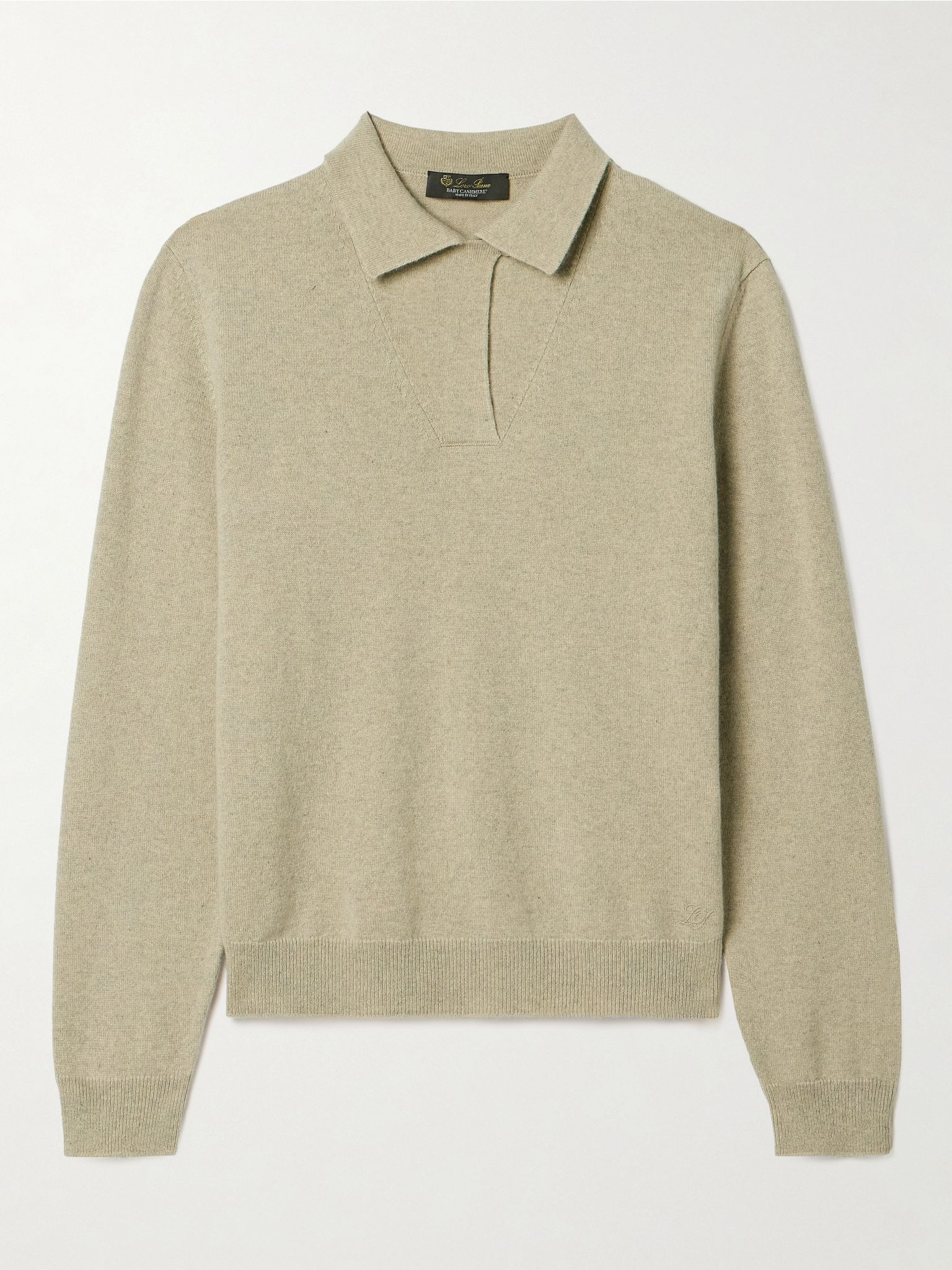 Cashmere polo sweater Beige - 1